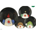 Snowman Specialty Dishes (Snowman w/ Cardinal)